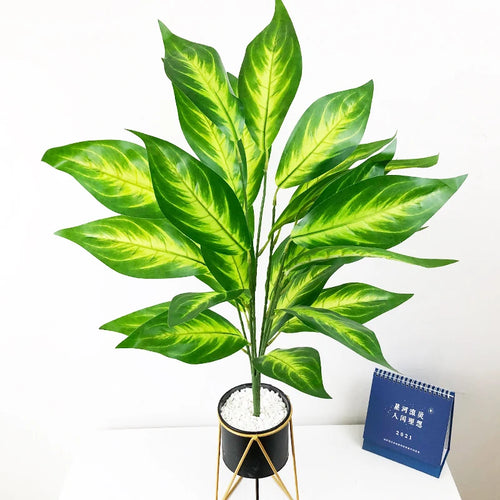Large artificial monstera tropical tree for indoor and garden decoration - vue 6 sur 13