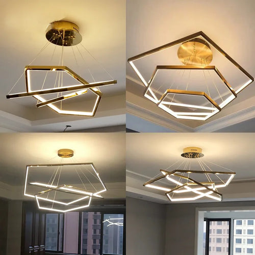 Modern LED ceiling light for elegant interior decor - vue 7 sur 6