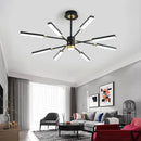 Modern Nordic iron art chandelier with LED lighting