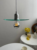 Retro clear glass pendant chandelier for café and bar decor
