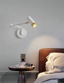 Nordic minimalist swing arm wall bedside lamp