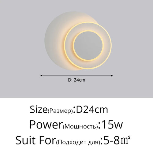 Modern nordic post-solar eclipse wall light - vue 11 sur 16
