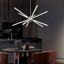 Modern aluminium pendant light for bar and kitchen