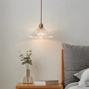 Nordic vintage striped glass pendant light