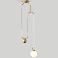 Creative glass ball pendant lamp for indoor use