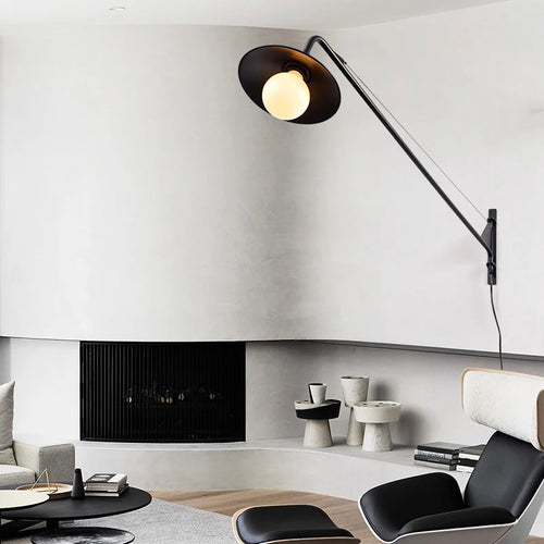American retro industrial style iron wall light - vue 3 sur 5