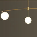 Modern metal and glass chandelier for Nordic interiors