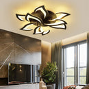 Acrylic flower ceiling light with LED petals