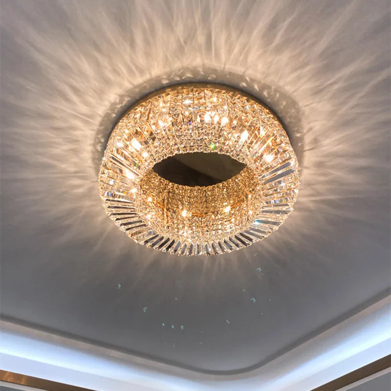 Luxurious modern crystal LED chandelier