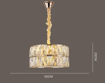 Nordic design crystal chandelier for stylish interiors - vue 9 sur 12