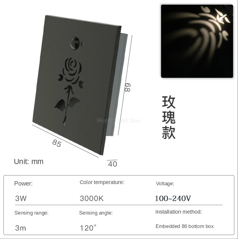Led wall light with integrated sensor - vue 14 sur 18