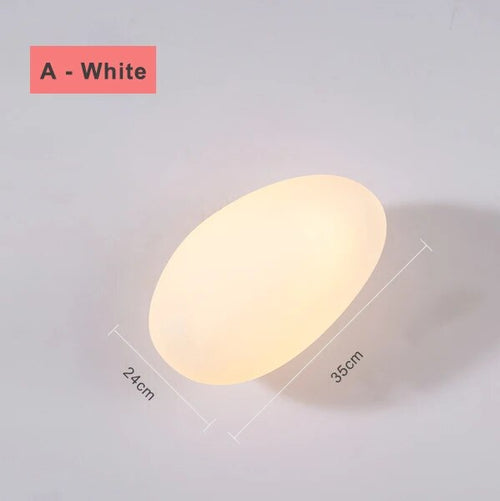 Modern nordic LED wall light pebble design for bedroom and staircase - vue 11 sur 21