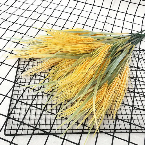 Artificial wheat ears bouquet for autumn decoration - vue 3 sur 10