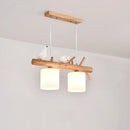 Nordic solid wood LED pendant light for dining room, ceiling, bedroom, living room, kitchen