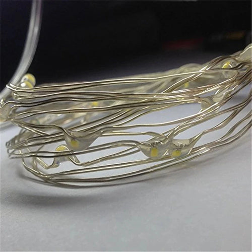 Decorative string lights with 100 LED and AA battery power - vue 7 sur 6