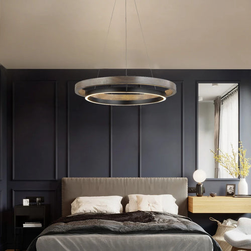Modern round pendant light for interior decor - vue 4 sur 4