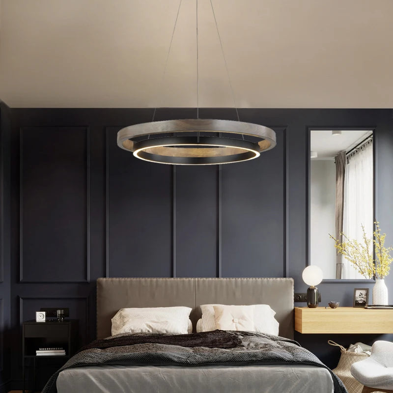 Modern round pendant light for interior decor - vue 4 sur 4