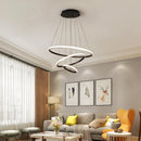 Modern aluminium chandelier for bar and dining room