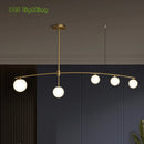 Modern metal and glass chandelier for Nordic interiors