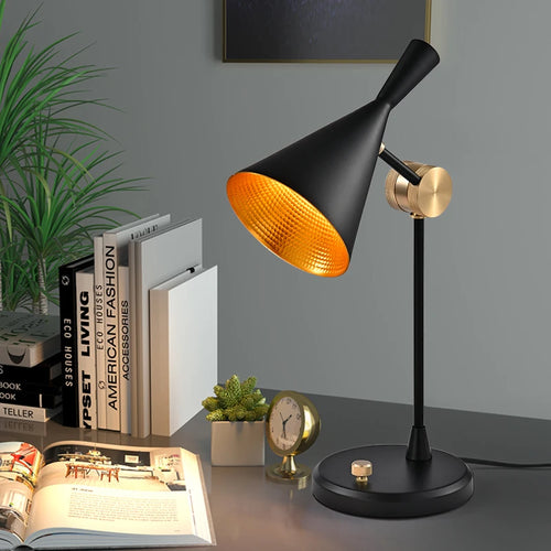 Creative bedside lamp with retro industrial style for interiors - vue 4 sur 7