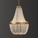 Vintage crystal pendant light in industrial style for elegant interiors