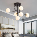 Elegant nordic glass ball ceiling light for modern interiors