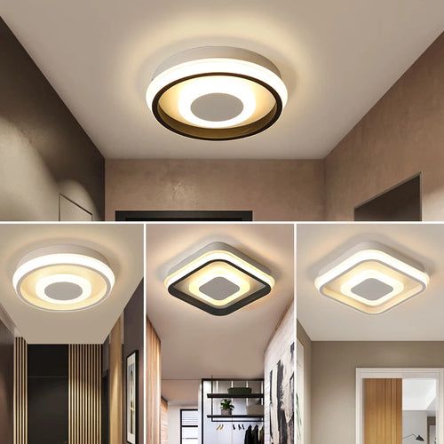Allée Led plafonnier pour couloir balcon chambre éclairage AC110V AC220V moderne nordique intérieur lumières cuisine luminaires luminaria - vue 2 sur 12