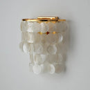 Natural shell wall light with pleasant sound