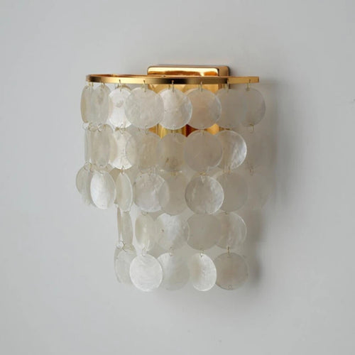 Natural shell wall light with pleasant sound - vue 3 sur 21