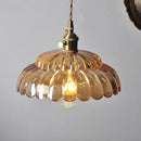 Copper glass pendant light for restaurant, bar and loft