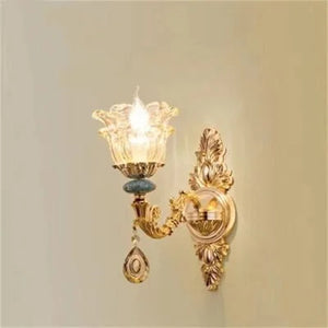Luxury crystal and ceramic chandelier for elegant lighting