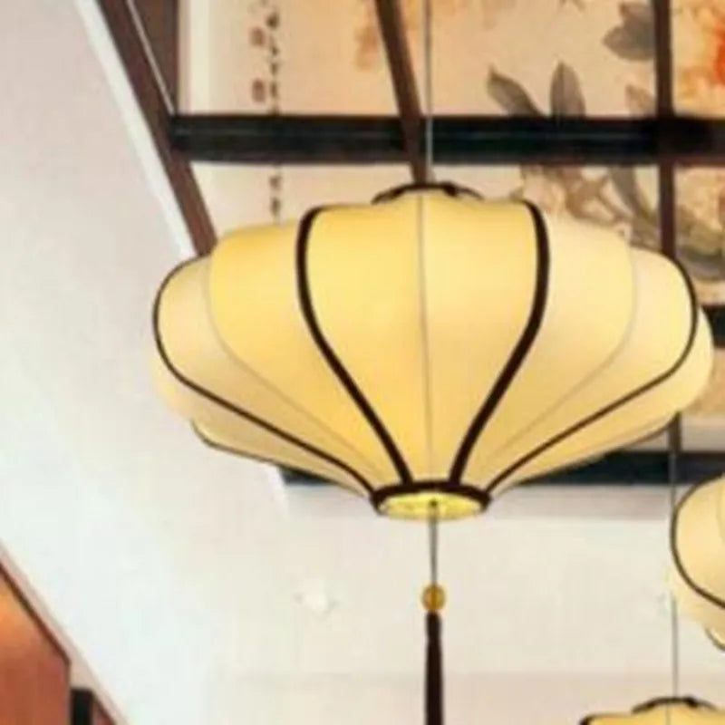 Chinese fabric chandelier for restaurants and hotels