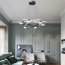 Post-modern LED pendant in Nordic acrylic design