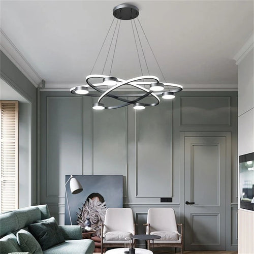 Post-modern LED pendant in Nordic acrylic design - vue 6 sur 8