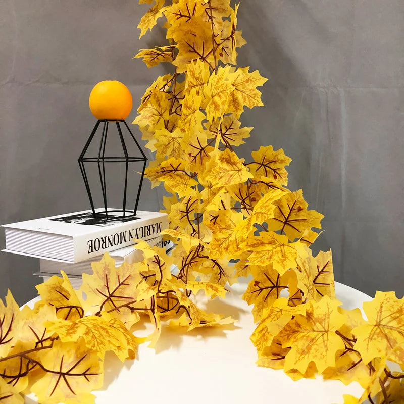 Artificial silk foliage plant for wedding and Christmas ivy rattan decoration