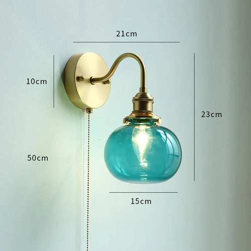 Modern nordic copper LED wall light - vue 12 sur 23