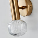 Modern crystal and glass nordic designer wall light