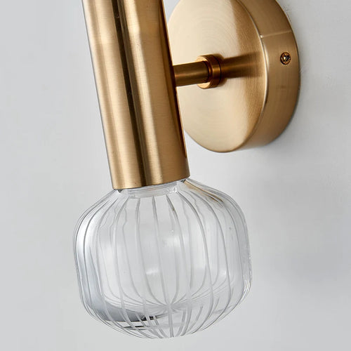 Modern crystal and glass nordic designer wall light - vue 6 sur 7