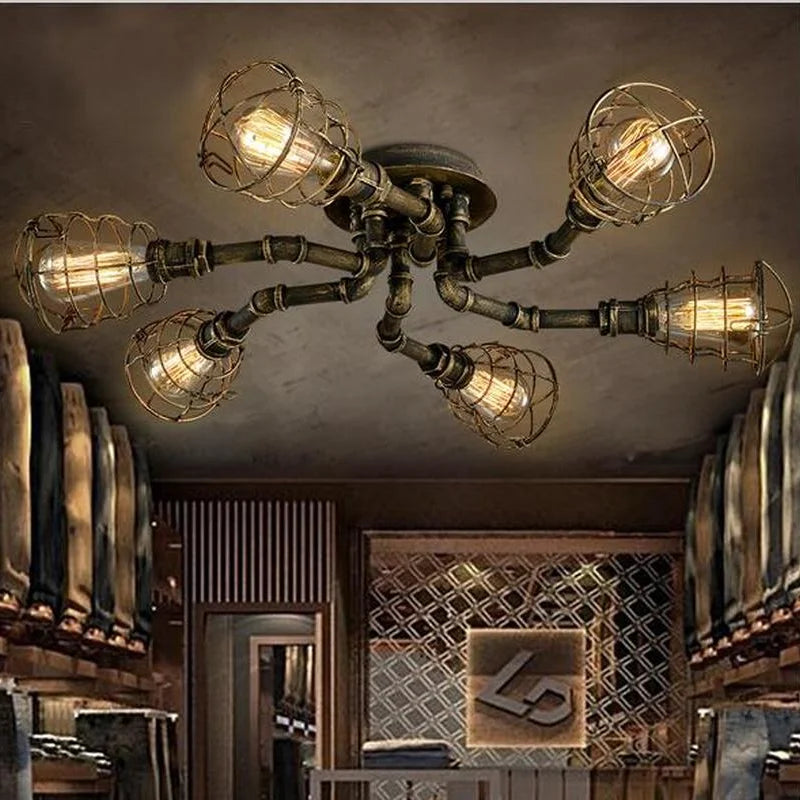 American retro industrial ceiling light for restaurant and bar