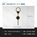 modern rotating LED wall light with three dimmed lights