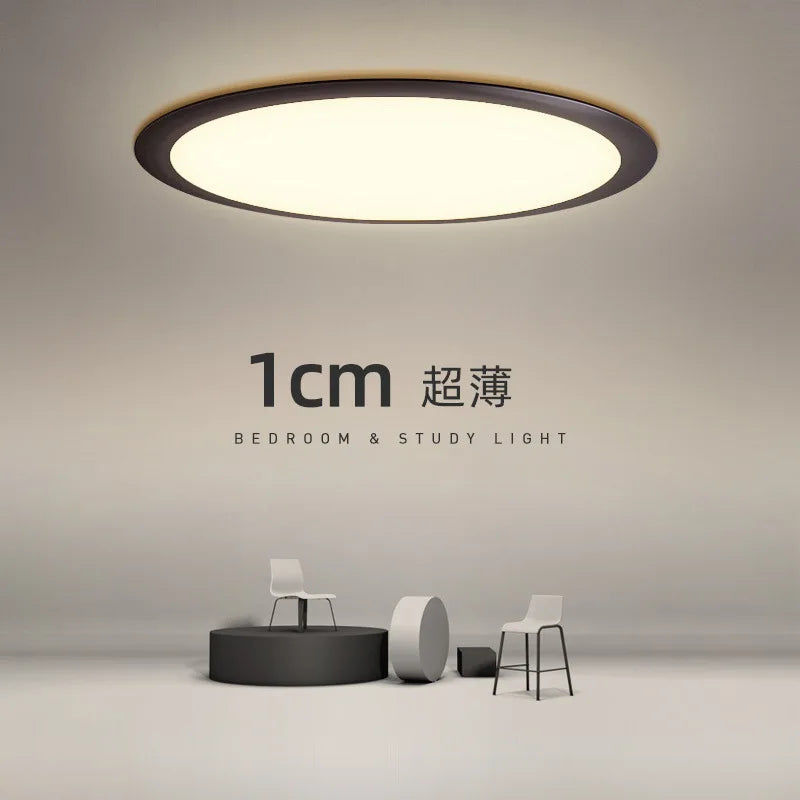 Ultra-slim modern LED ceiling light nordic decorative fixture - vue 3 sur 6