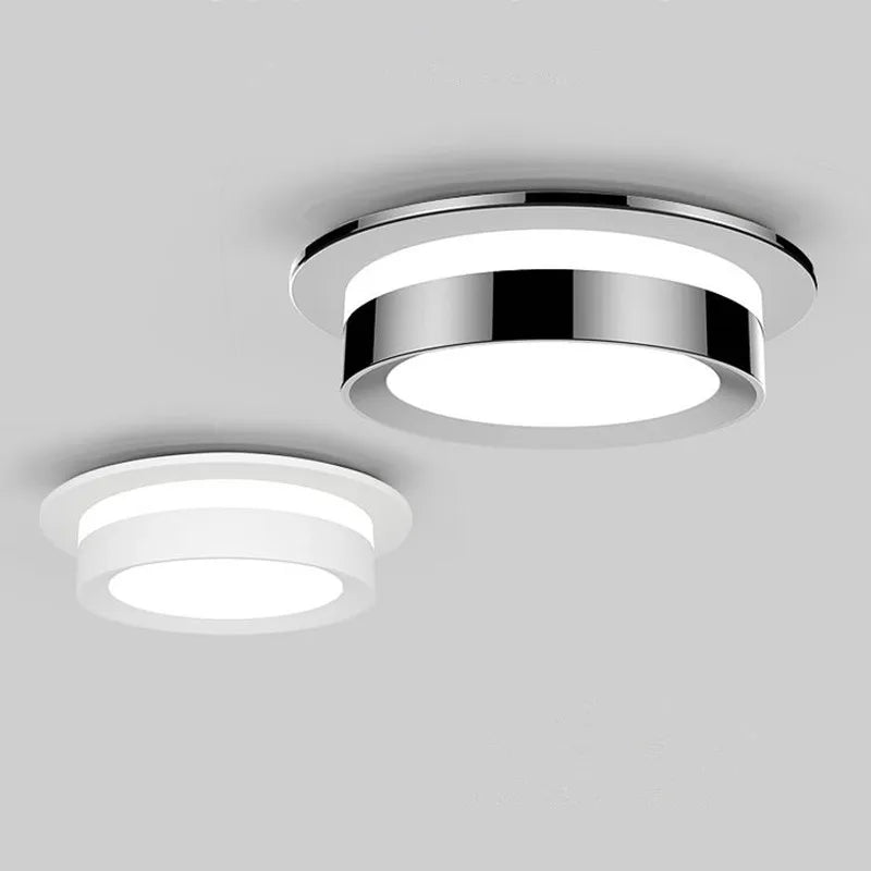 Crystal recessed LED spotlight for indoor lighting