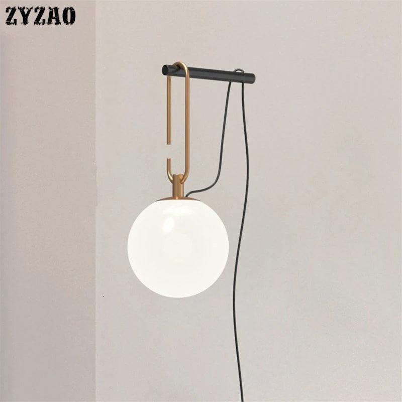 Designer glass wall light for modern interior decoration