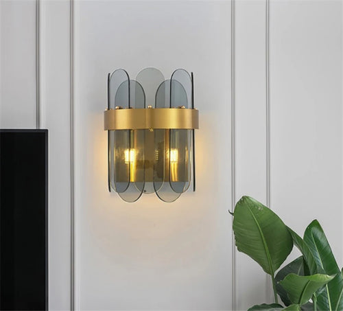 Nordic LED wall light with creative modern glass design - vue 3 sur 8
