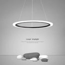 Modern circular single-ring LED chandelier