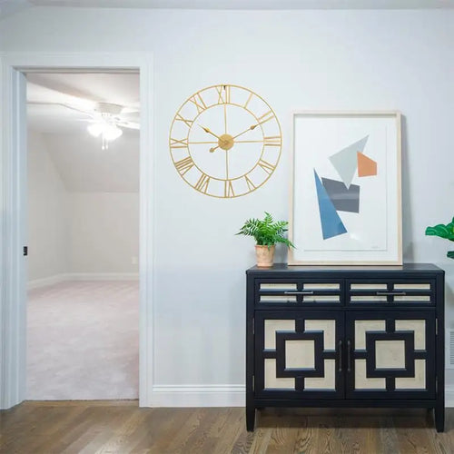 iron silent wall clock simple home decoration - vue 3 sur 9