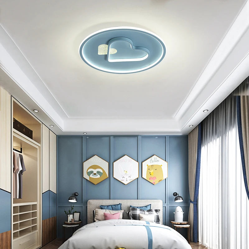 Decorative LED ceiling light for children and schools