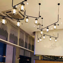 Postmodern glass and metal designer chandelier nordic decorative lighting