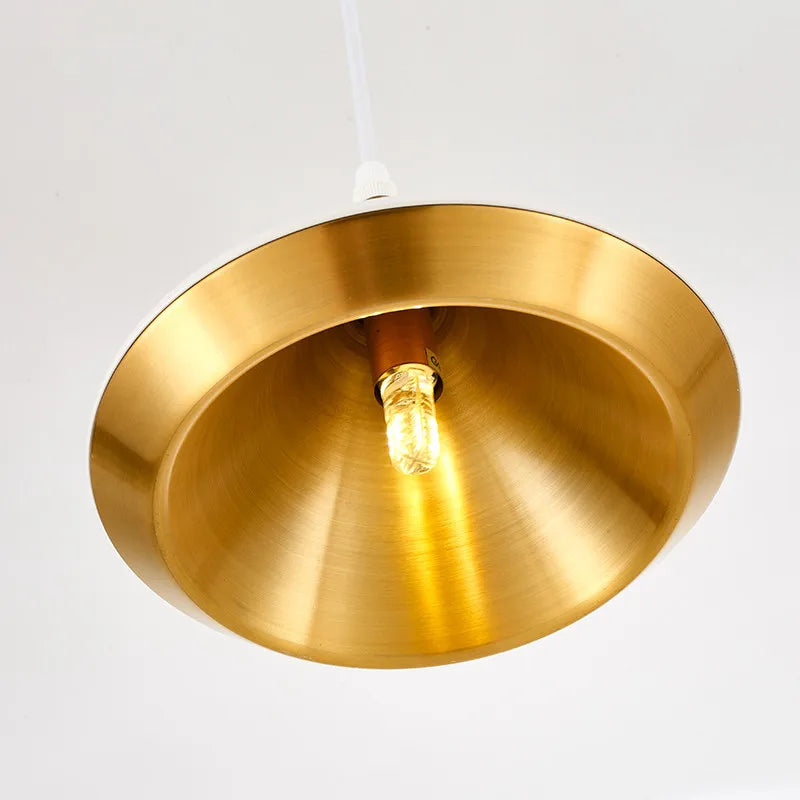 Nordic industrial metal pendant light for stylish lighting decor - vue 6 sur 6