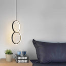 Modern round pendant light for lateral LED lighting